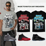 Wolf Grey 5s DopeSkill T-Shirt Paper Chaser Boy Graphic