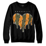 Olive 5s DopeSkill Sweatshirt Slime Drip Heart Graphic
