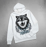Wolf Grey 5s DopeSkill Hoodie Sweatshirt Wolf Grey Graphic