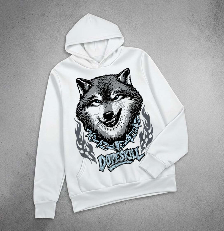 Wolf Grey 5s DopeSkill Hoodie Sweatshirt Wolf Grey Graphic