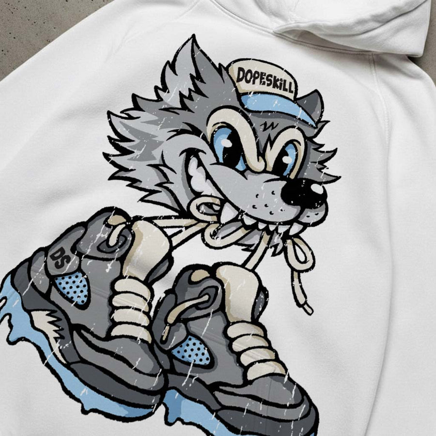 Wolf Grey 5s DopeSkill Hoodie Sweatshirt Wolf Grey 5s Graphic