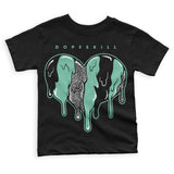 Green Glow 3s DopeSkill Toddler Kids T-shirt Slime Drip Heart Graphic