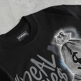 Wolf Grey 5s DopeSkill T-Shirt Real Ones Move In Silence Graphic