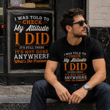 Men's Menswear Casual Streetwear Tee - Black Short-Sleeve Round Neck Streetwear Top with Bold Text Sarcastic Quote Graphic Design, Dad Gift