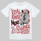 Foamposite One "Gym Red" DopeSkill T-Shirt Real Ones Move In Silence Graphic