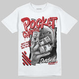 Fire Red “Black Tongue” 5s DopeSkill T-Shirt Pocket Change Graphic