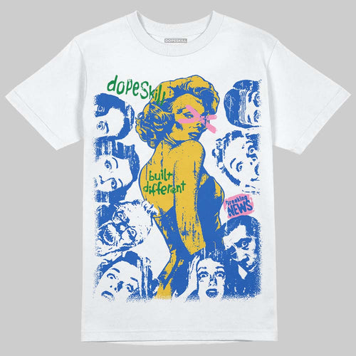 Brazil 3s DopeSkill T-Shirt Built Different Graphic