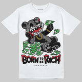 Black Cat 4s DopeSkill T-Shirt Born To Be Rich Graphic
