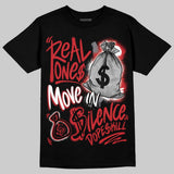 Foamposite One "Gym Red" DopeSkill T-Shirt Real Ones Move In Silence Graphic
