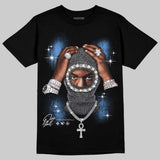Black University Blue 5s DopeSkill T-Shirt Key of Life Graphic