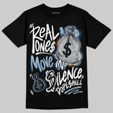 Diamond Turf II “Blue Grey” DopeSkill T-Shirt Real Ones Move In Silence Graphic