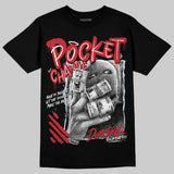 Fire Red “Black Tongue” 5s DopeSkill T-Shirt Pocket Change Graphic