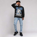 Black University Blue 5s DopeSkill Long Sleeve T-Shirt Real Lover Graphic