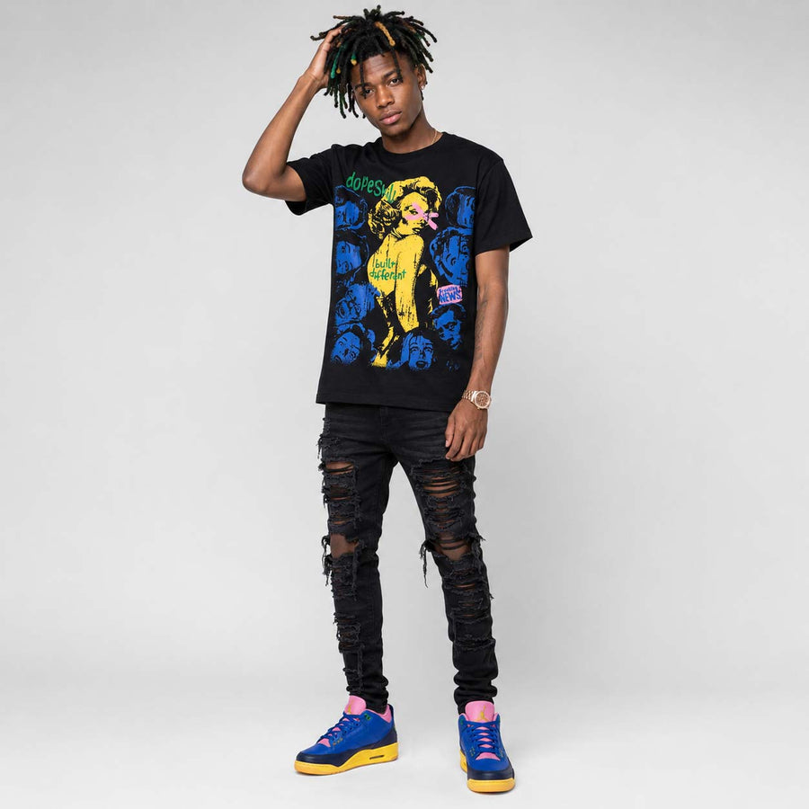 Brazil 3s DopeSkill T-Shirt Built Different Graphic