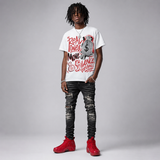 Foamposite One "Gym Red" DopeSkill T-Shirt Real Ones Move In Silence Graphic