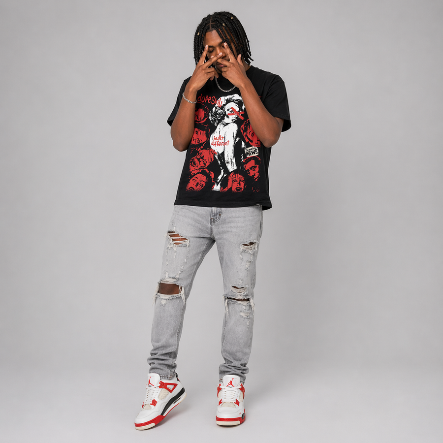 Nigel Sylvester x 4s “Brick After Brick” DopeSkill T-Shirt Built Different Graphic