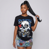 “True Blue” 3s DopeSkill T-Shirt Rebirth Graphic