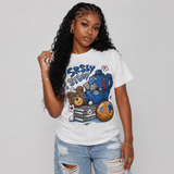 “True Blue” 3s DopeSkill T-Shirt SRSLY Study Graphic
