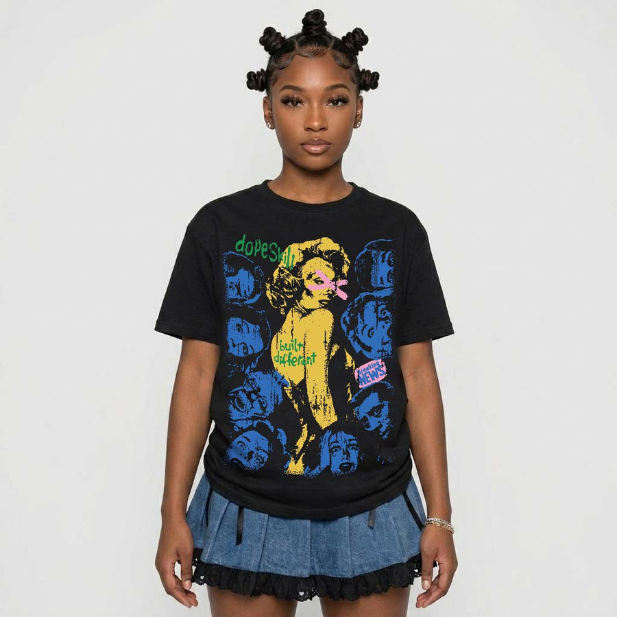 Brazil 3s DopeSkill T-Shirt Built Different Graphic