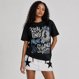 Diamond Turf II “Blue Grey” DopeSkill T-Shirt Real Ones Move In Silence Graphic