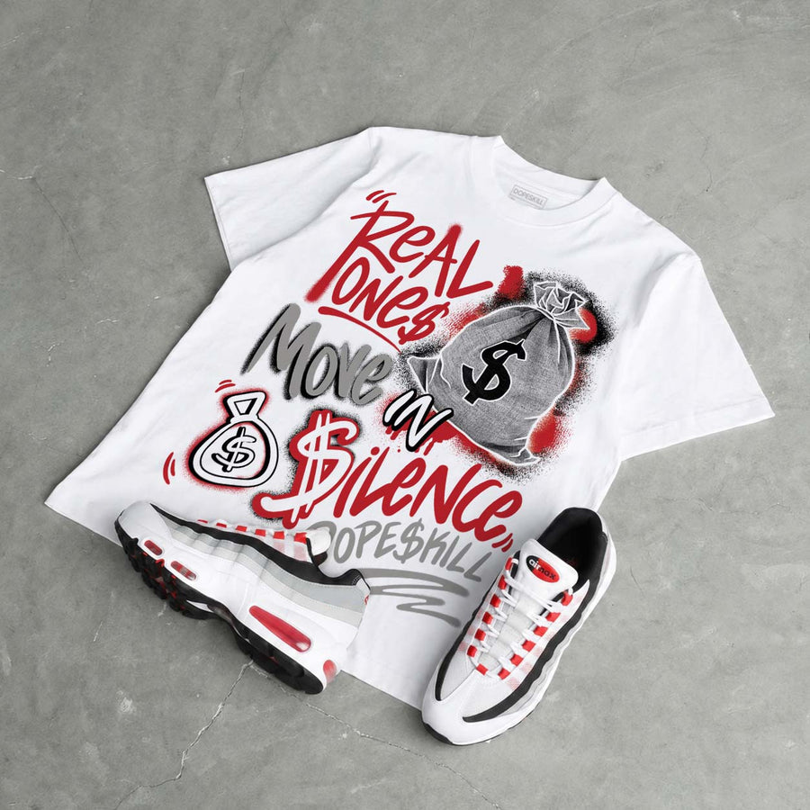 Max 95 Big Bubble "Comet Red" DopeSkill T-Shirt Real Ones Move In Silence Graphic