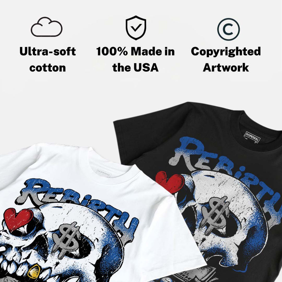 “True Blue” 3s DopeSkill T-Shirt Rebirth Graphic