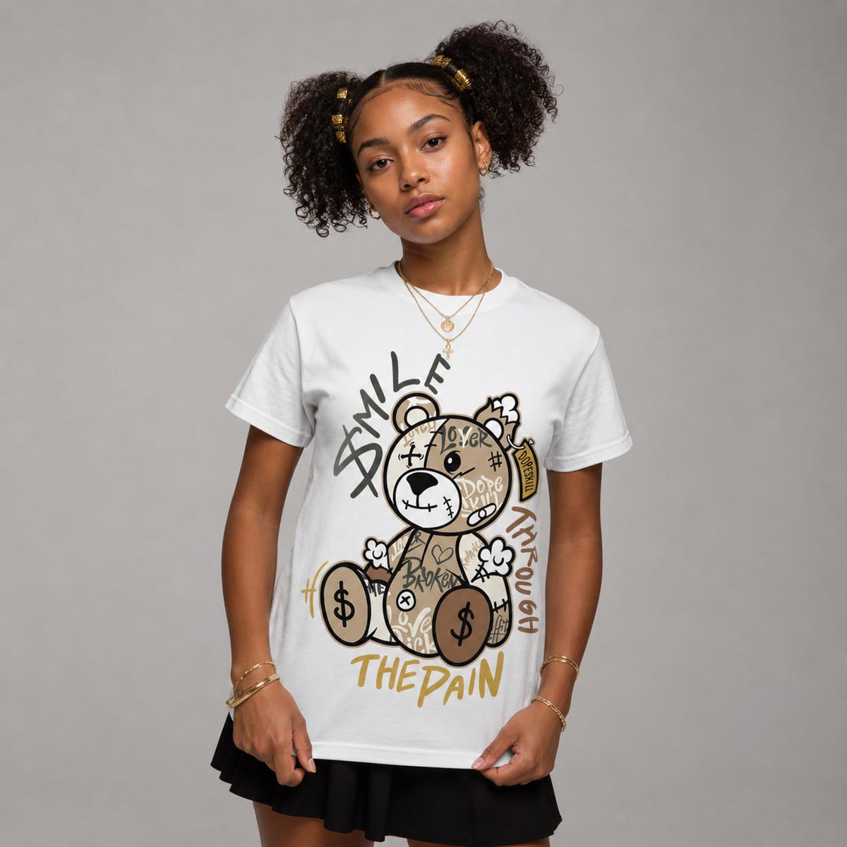 Shop Jacket 1s DopeSkill T-Shirt Smile Through The Pain Graphic