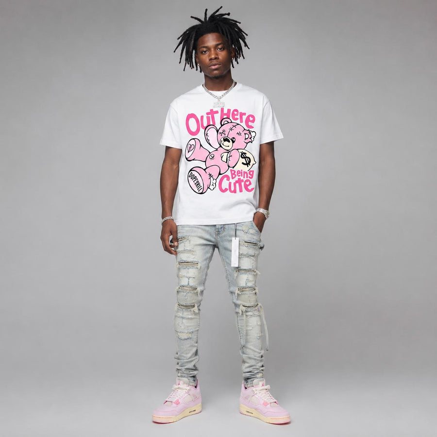 Iced Carmine 4s DopeSkill T-Shirt Out Here Being Cute Graphic