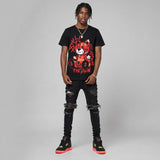 “Infrared 23” 4s DopeSkill T-Shirt Smile Through The Pain Graphic