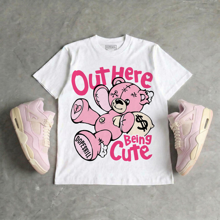 Iced Carmine 4s DopeSkill T-Shirt Out Here Being Cute Graphic