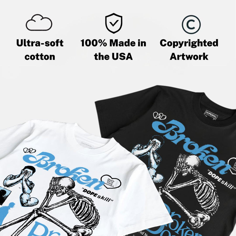 UNC 11s DopeSkill T-Shirt Broken Bones Graphic