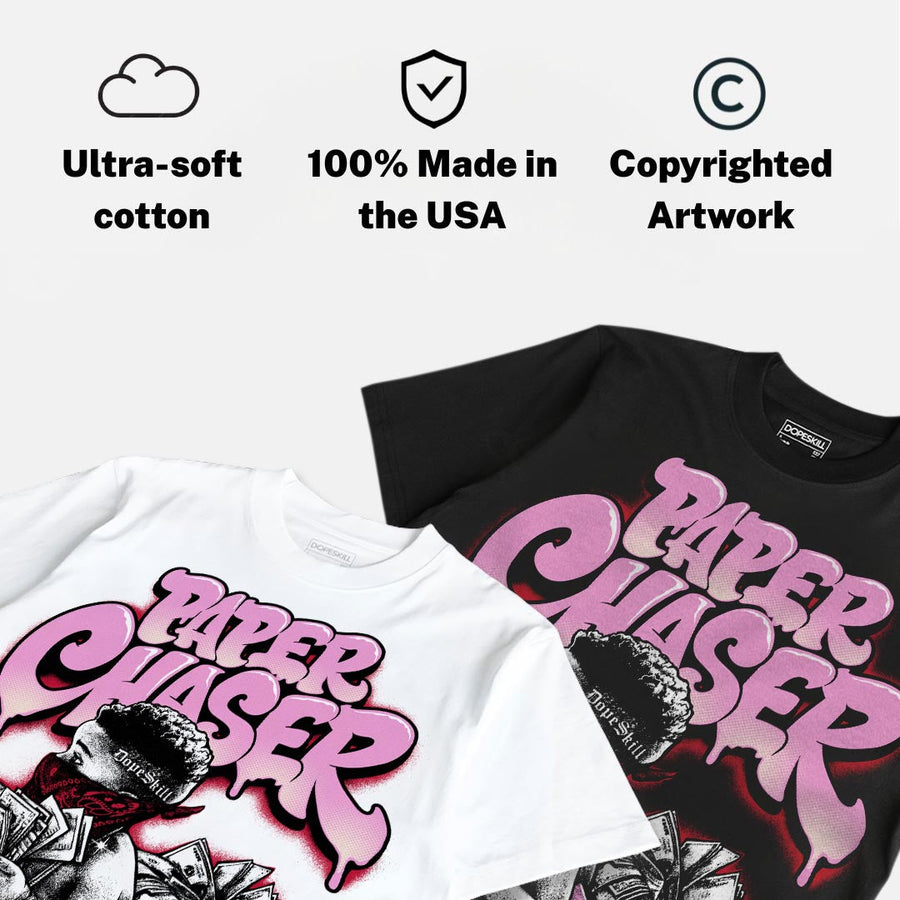 Travis Scott x “Pink Pack” 1s DopeSkill T-Shirt Paper Chaser Boy Graphic