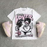 Iced Carmine 4s DopeSkill Oversize Print T-Shirt Real Ones Choose Loyalty Graphic