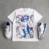 “True Blue” 3s DopeSkill T-Shirt Built Different Graphic