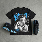 University Blue 14s DopeSkill T-Shirt Boss Up Graphic