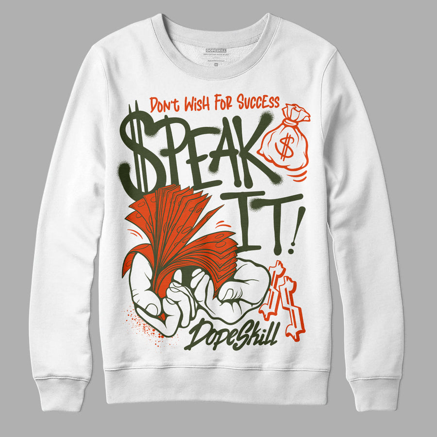 Olive Collection DopeSkill Sweatshirt Speak It Graphic