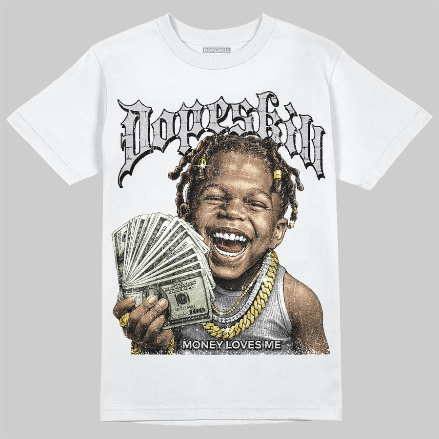 Grey 'Money Loves Me' DopeSkill Graphic T-Shirt