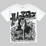 Dunk Panda White Black Oversize Print 'No Money No Lust' DopeSkill Graphic T-shirt