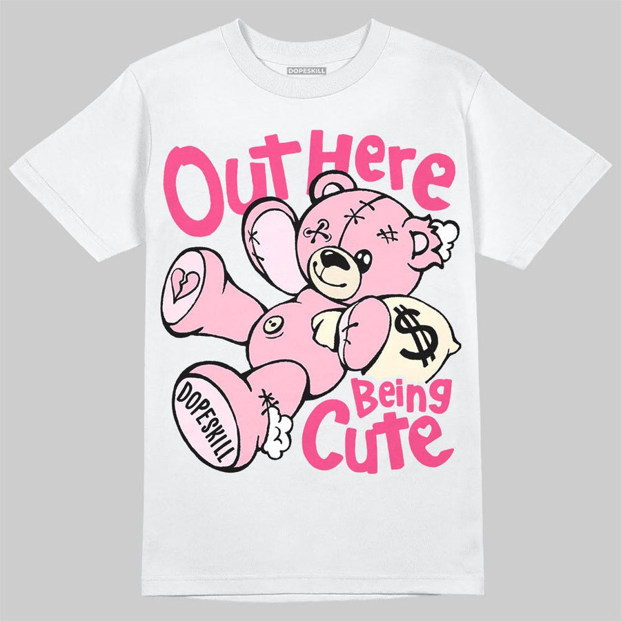 Iced Carmine 4s DopeSkill T-Shirt Out Here Being Cute Graphic