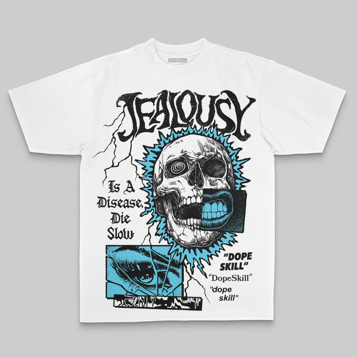 Gamma 11s DopeSkill Oversize Print T-Shirt Jealousy Graphic