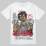 Grey 'All Hustle No Luck' DopeSkill Graphic T-Shirt