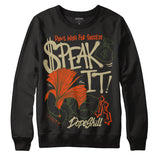 Olive Collection DopeSkill Sweatshirt Speak It Graphic