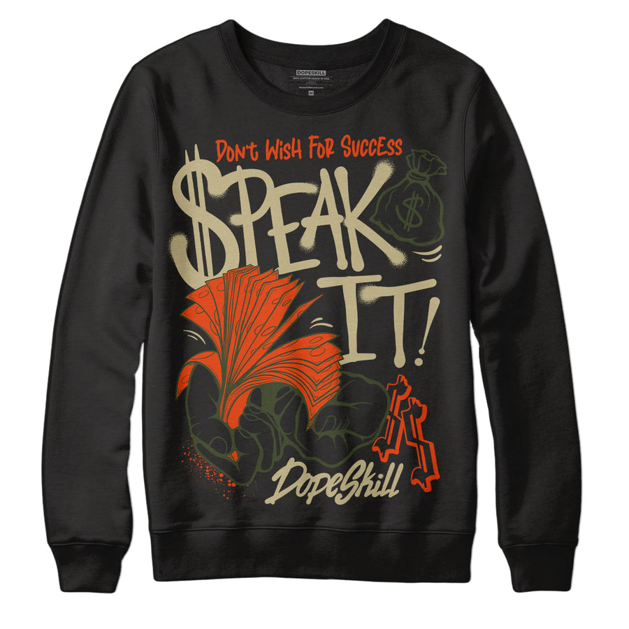 Olive Collection DopeSkill Sweatshirt Speak It Graphic
