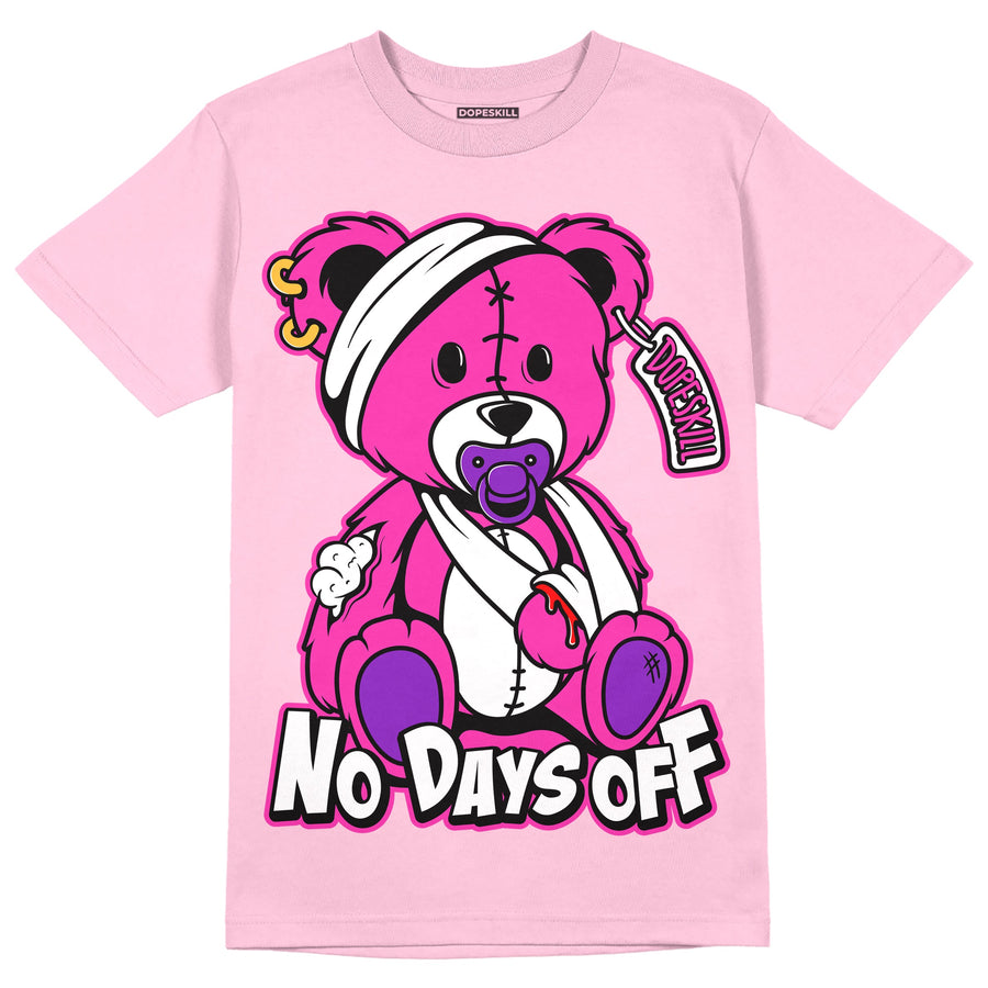 Pink Collection DopeSkill Pink T-shirt Hurt Bear Graphic