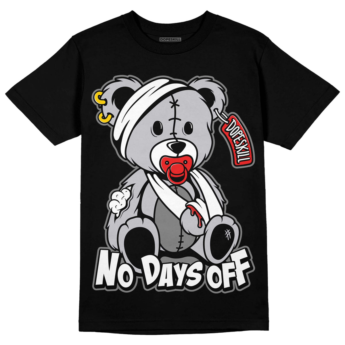 Grey Collection DopeSkill T-Shirt Hurt Bear Graphic
