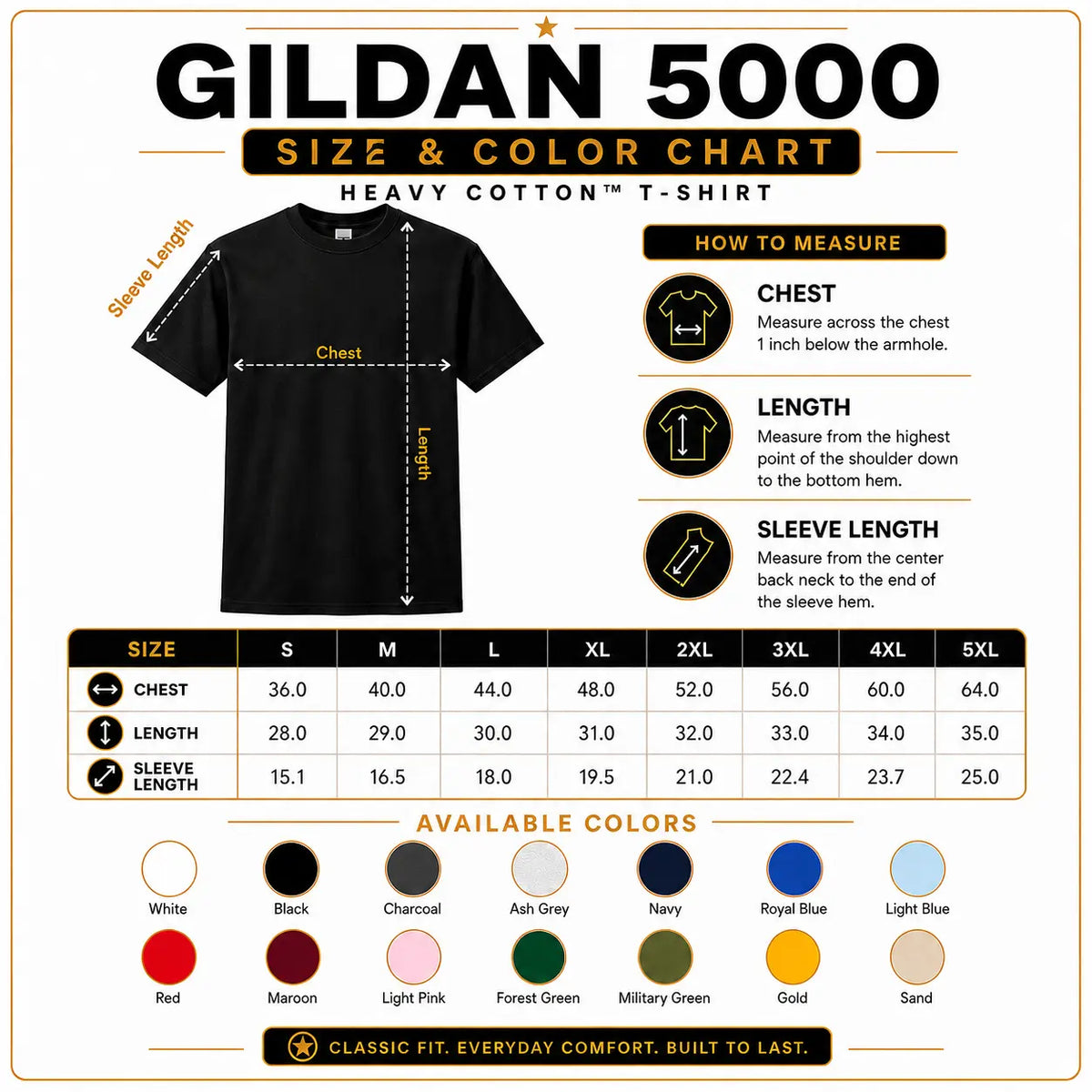 [MADE IN US] Men's Seamless Cotton Short Sleeve Tops - Patron Saint Florian Firefighter Basic Tee with 2-Sided Gold Graphic, Multi-Size Appreciation Gift for First Responders 5
