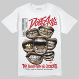 Flu Game 12s DopeSkill T-Shirt The Mouth With No Droughts Graphic