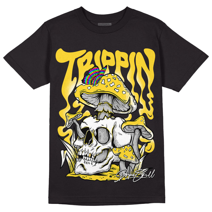 Black Tour Yellow AJ 4 Thunder DopeSkill T-Shirt Trippin Graphic