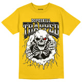 Black Tour Yellow AJ 4 Thunder DopeSkill T-Shirt Trapped Halloween Graphic