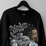 Wolf Grey 5s DopeSkill Sweatshirt Stressless Graphic